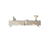 GEK208130 Modulo TV Mueble de Almacenamiento de Gran Capacidad for TV, Sala de Estar, apartamento pequeño, con Patas de Metal de Acero Inoxidable, fácil de Limpiar Mesa TV