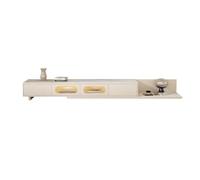 GEK208130 Modulo TV Mueble de TV con encimera de Pizarra retráctil, Moderno, Sencillo, pequeño, for apartamento, Sala de Estar, Suelo, Mueble de TV Grande Mesa TV