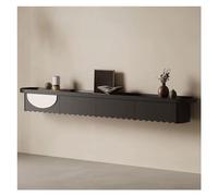 GEK208130 Modulo TV Mueble de TV Flotante Moderno for Colgar en la Pared, Centro de Entretenimiento montado en la Pared con cajones, gabinetes y estantes Abiertos con Puertas abatibles Mesa TV
