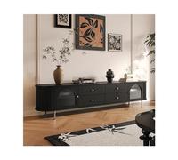 GEK208130 Modulo TV Mueble de TV, Mueble de Suelo Moderno y Sencillo, Mueble de TV Multifuncional for Sala de Estar con Patas de Metal Mesa TV