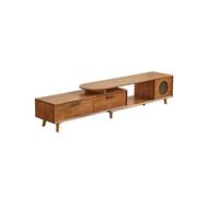 GEK208130 Modulo TV Mueble de TV retráctil con cajón Grande, Mueble de TV Minimalista Moderno for Sala de Estar y hogar Mesa TV