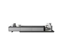 GEK208130 Modulo TV Mueble de TV retráctil for el hogar, Sala de Estar, Mueble de TV, combinación Simple, Moderna, Ligera, de Lujo, pequeño apartamento, Mesa de Centro de Pizarra de pie Mesa TV