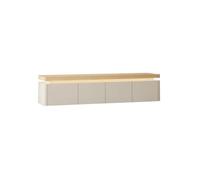 GEK208130 Mueble flotante para TV, mueble de TV montado en la pared, consola de TV de almacenamiento de entretenimiento para sala de estar (grande)