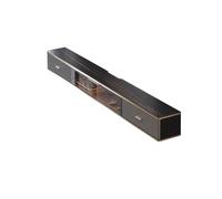 GEK208130 Mueble flotante para TV, mueble de TV montado en la pared, mueble de TV con LED en gabinete de pared (negro)