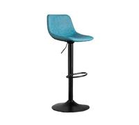 GEK208130 Multiusos Inicio Comedor Bar Isla Sillas de mostrador Taburetes de Bar Sencillos Taburetes Altos elevables giratorios Sillas de cafetería Moderno(Blue)