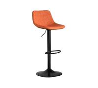 GEK208130 Multiusos Inicio Comedor Bar Isla Sillas de mostrador Taburetes de Bar Sencillos Taburetes Altos elevables giratorios Sillas de cafetería Moderno(Orange)