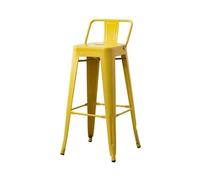 GEK208130 Multiusos Silla Alta de Estilo Industrial, Barril de Gasolina, Hierro, Barra Decorativa, taburetes de Bar de Estilo Retro, taburetes de Restaurante Moderno(Yellow)