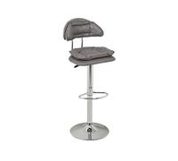GEK208130 Multiusos Silla Alta Ligera de Lujo for el hogar, Silla Moderna y Creativa, Suave, con Barra elevadora, giratoria Simple Moderno(Grey)