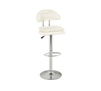 GEK208130 Multiusos Silla Alta Ligera de Lujo for el hogar, Silla Moderna y Creativa, Suave, con Barra elevadora, giratoria Simple Moderno(Blanco)