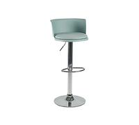 GEK208130 Multiusos Silla de Bar de Moda, Silla de Bar giratoria, Taburete de Hierro Simple Moderno, Taburete de Bar Ajustable en Altura con Respaldo Moderno(Light Green)