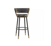 GEK208130 Multiusos Silla de Bar giratoria for el hogar, Taburete de Caja registradora de Lujo, gabinete Minimalista de Isla, Taburete Redondo de Patas Altas Moderno