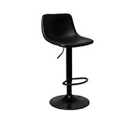 GEK208130 Multiusos Silla De Bar Giratoria Restaurante Moderno Cafetería Silla De Mesa Isla Respaldo Simple Silla De Comedor De Pie Alto Se Puede Levantar (60-80 Cm) Moderno(Negro)