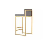 GEK208130 Multiusos Sillas de Bar Sillas de Bar for el hogar de Lujo Ligeras Sillas de Patas Altas de Ocio Taburetes de Bar Respaldos de Hierro Recepción Sillas de Bar de Isla Moderno