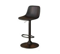 GEK208130 Multiusos Sillón Elevador Taburete Alto de Lujo Ligero Taburete de Bar Giratorio Taburetes de Bar con Respaldo de Isla for el hogar Moderno(Negro)