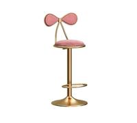 GEK208130 Multiusos Taburete de Bar Giratorio elevable Silla de Comedor con Isla de Estar Silla de recepción Moderna y Sencilla Taburetes Altos Moderno(Pink)