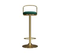 GEK208130 Multiusos Taburete de Bar Sencillo con elevación de 65 a 80 cm, Silla giratoria, Silla de recepción, taburetes Altos Ligeros de Lujo for el hogar Moderno(Green)