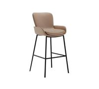 GEK208130 Multiusos Taburete de Bar Sencillo Home Island de 75 cm de Alto, Taburete de Bar Moderno de Lujo Ligero, Silla Alta Moderno(Beige)