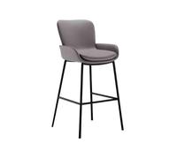 GEK208130 Multiusos Taburete de Bar Sencillo Home Island de 75 cm de Alto, Taburete de Bar Moderno de Lujo Ligero, Silla Alta Moderno(Grey)