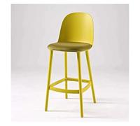 GEK208130 Multiusos Taburetes de Bar for Uso doméstico Taburetes Altos con Respaldo Taburetes de Bar Silla de Isla de mostrador Moderno(Yellow)