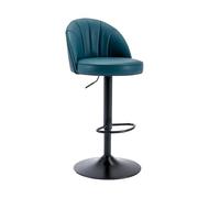 GEK208130 Multiusos Taburetes de Barra con Respaldo for Uso doméstico, taburetes giratorios for mostrador, Barra de elevación Simple Moderna, Silla Tipo Isla, taburetes Altos Moderno(Blue)