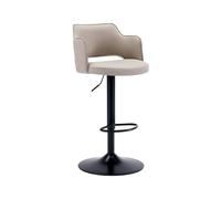 GEK208130 Multiusos Taburetes elevados de 62-83cm for Bar, Restaurante, cafetería, taburetes Altos, Silla giratoria Moderna for Isla de Cocina Moderno(Blanco)