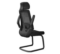 GEK208130 Sillas Escritorio Silla de Escritorio ergonómica de Las sillas de Escritorio de Oficina con la Silla ejecutiva Ajustable de la Ayuda Lumbar de la barandilla Silla de Oficina(Negro)