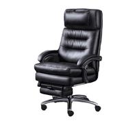 GEK208130 Sillas Escritorio Silla de Oficina de Cuero Genuino de Lujo, Asiento ergonómico reclinable for computadora for Jefes, máxima Comodidad for largas Horas de Trabajo. Silla de Oficina
