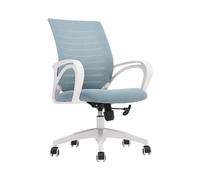 GEK208130 Sillas Escritorio Silla de Oficina ergonómica con Ruedas for el hogar, Escritorio de Oficina de Malla con Respaldo Medio, Silla giratoria for tareas Silla de Oficina(Blue)