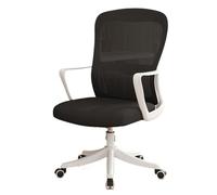 GEK208130 Sillas Escritorio Silla de Oficina Ergonómica Escritorio de Oficina en Casa Reposabrazos Fijos de Malla, Silla Ejecutiva for Computadora con Soporte Lumbar Silla de Oficina(Blanco)