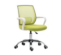 GEK208130 Sillas Escritorio Silla de Oficina Silla de Oficina giratoria con Respaldo de Malla Silla for Sala de conferencias con Soporte Lumbar y reposabrazos fijos Silla de Oficina(Green)