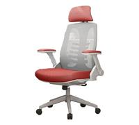 GEK208130 Sillas Escritorio Silla ergonómica con Soporte Lumbar, Silla de Oficina, cómoda Silla giratoria for Ordenador, Asiento de Escritura for Estudio en casa Silla de Oficina(Red)