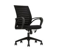 GEK208130 Sillas Escritorio Sillas de Oficina de Malla Transpirable, sillas de Escritorio de Oficina en casa con Respaldo Medio Ejecutivo ergonómico, Altura Ajustable Silla de Oficina(Negro)