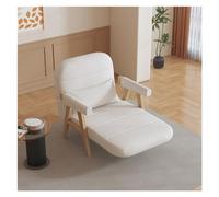 GEK208130 Sillón Cama Sofá Cama, sofá con reposabrazos, Moderno Respaldo Ajustable, sofás Convertibles for Salones, oficinas, Espacios pequeños, Pisos Dormitorio(Blanco,80cm)