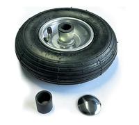 GEKA Plus Rueda de 210 x 65 con tapacubos, repuesto para carro manguera GEKA plus P40, 210 x 65, calidad robusta, fácil montaje, accesorios para herramientas de jardín) 42.8500.21