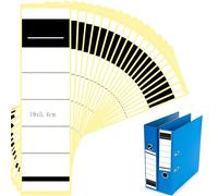 Gekamoyue 50 pcs Etiquetas Recambio de Etiqueta Adhesiva, 54 x 190 mm Etiquetas Autoadhesivas para Archivadores, Etiquetas Adhesivas para Oficinas, Bibliotecas, Archivos