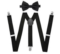 Gekamoyue Tirantes Hombre, Tirantes para Pantalones Hombre Ajustables con Clips Extra Fuerte, Accesorio Traje Hombre, Estilo X, para Tallas Grandes Unisex