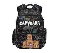 Gekhuqory Bolsa de viaje para estudiantes de Ladybug para la universidad, Libro de matemáticas, capibara, M, Clásico