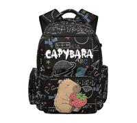 Gekhuqory Bolsa de viaje para estudiantes de Ladybug para la universidad, Strawberry-hug-capybara, M, Clásico
