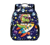 Gekhuqory Mochila escolar con diseño de caballo alado para edades de 2 a 4 años, Estampado de estrellas y dinosaurios espaciales, Mini, Clásico