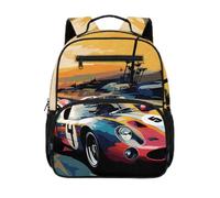Gekhuqory Mochila floral para niños pequeños para viajes, Sunset Cars, Mini, Clásico
