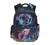 Gekhuqory Mochila Soccer Stars para hombre, Neón jugador de fútbol, M, Clásico