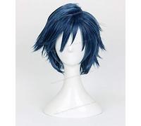 Gekkan Shoujo Nozaki Kun Kashima Yu Ryugazaki Rei Ichinose Tokiya Pelucas de Cosplay Pelo sintético Azul Peluca de pelo corto AZ-002