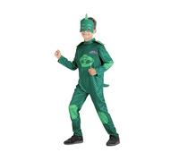Gekko Gecko disfraz niño original PJ Masks (Talla 3-4 años) con máscara