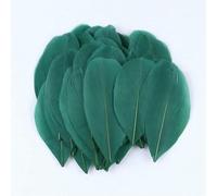 Gekleurde ganzenveren in bulk, 5-8 cm, natuurlijke miniveer voor knutselen, doe-het-zelf sieraden maken, dromenvangerhanger, pluimdecoratie, diepgroen, 200 stuks