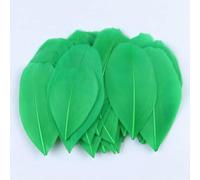 Gekleurde ganzenveren in bulk, 5-8 cm, natuurlijke miniveer voor knutselen, doe-het-zelf sieraden maken, dromenvangerhanger, pluimdecoratie, grasgroen, 500 stuks