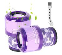 Gekufa Filtros de aspiradora de repuesto compatibles con Dyson V11 Torque Drive V11 Animal V11 Complete V11 Extra V15 Detect V15s Detect Submarine Vacuums by Poweka Comparar con la pieza 970013-02