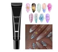 Gel 3D De Uñas, Pegamento De Moldura De Arte De Uñas, Gel De Constructor De Extensiones De Uñas, Fórmula Resistente A La Abrasión, Textura Flexible De Secado Rápido, 15 G, Para Diarias, Formales, Boda