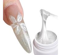 Gel 3D Para Uñas | 8ml Decoración De Larga Duración | Gel Constructor Para Uñas 3D Con Arte Floral,Para Niñas Entusiastas de Manualidades Salon en Casa Uso Diario Bodas Citas Navidad