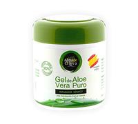 Gel Aloe vera 100% de Canarias crema hidratante natural 500 ml para la piel irritada por el depilado y afeitado/Quemaduras solares y picadura de insectos. Uso Facial y Corporal