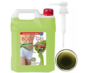 Gel Anti Celulitis y Adelgazante de Algas, Envoltura Corporal Reafirmante y Reductora, Tratamiento Anticelulitico con Aparato, en Cabina y Casa, Firming Body Wrap, 1000 ml